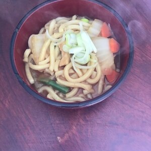 残ったカレーdeカレーうどん♡